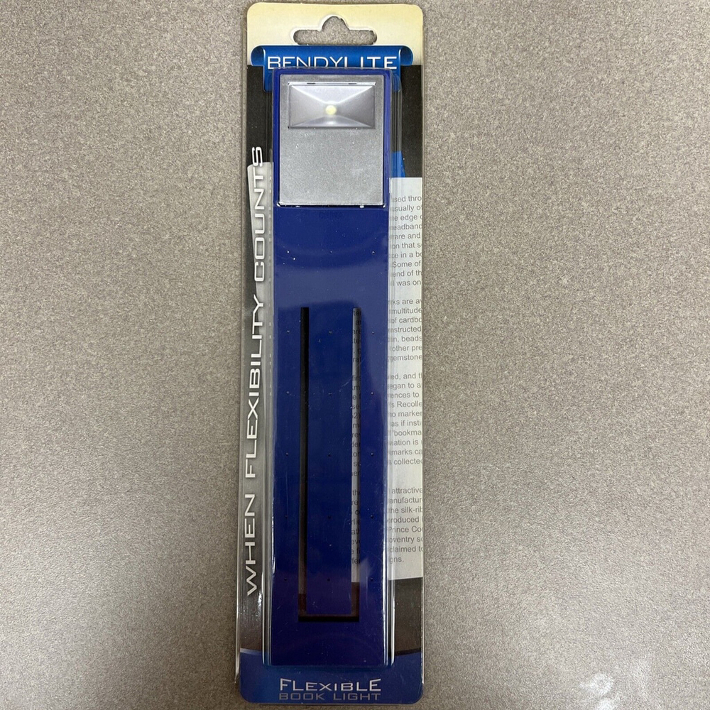 Bendylite Blue LED Flexible Book Light Bookmark
